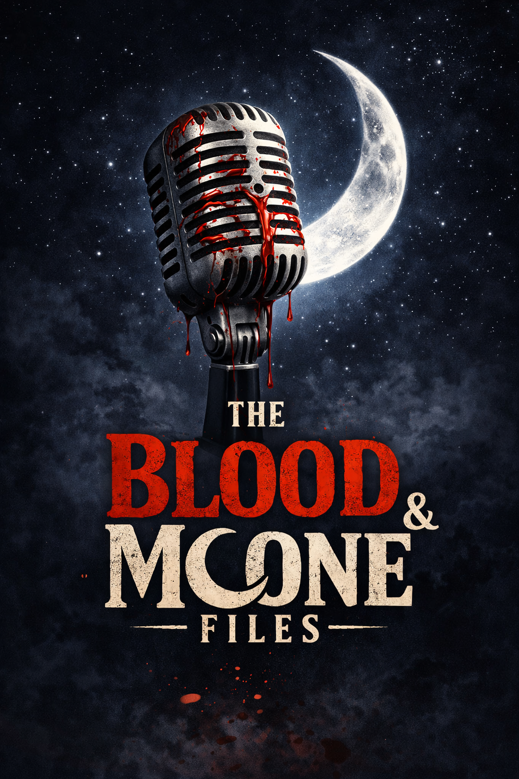 Official vertical cover art for The Blood & Moone Files
