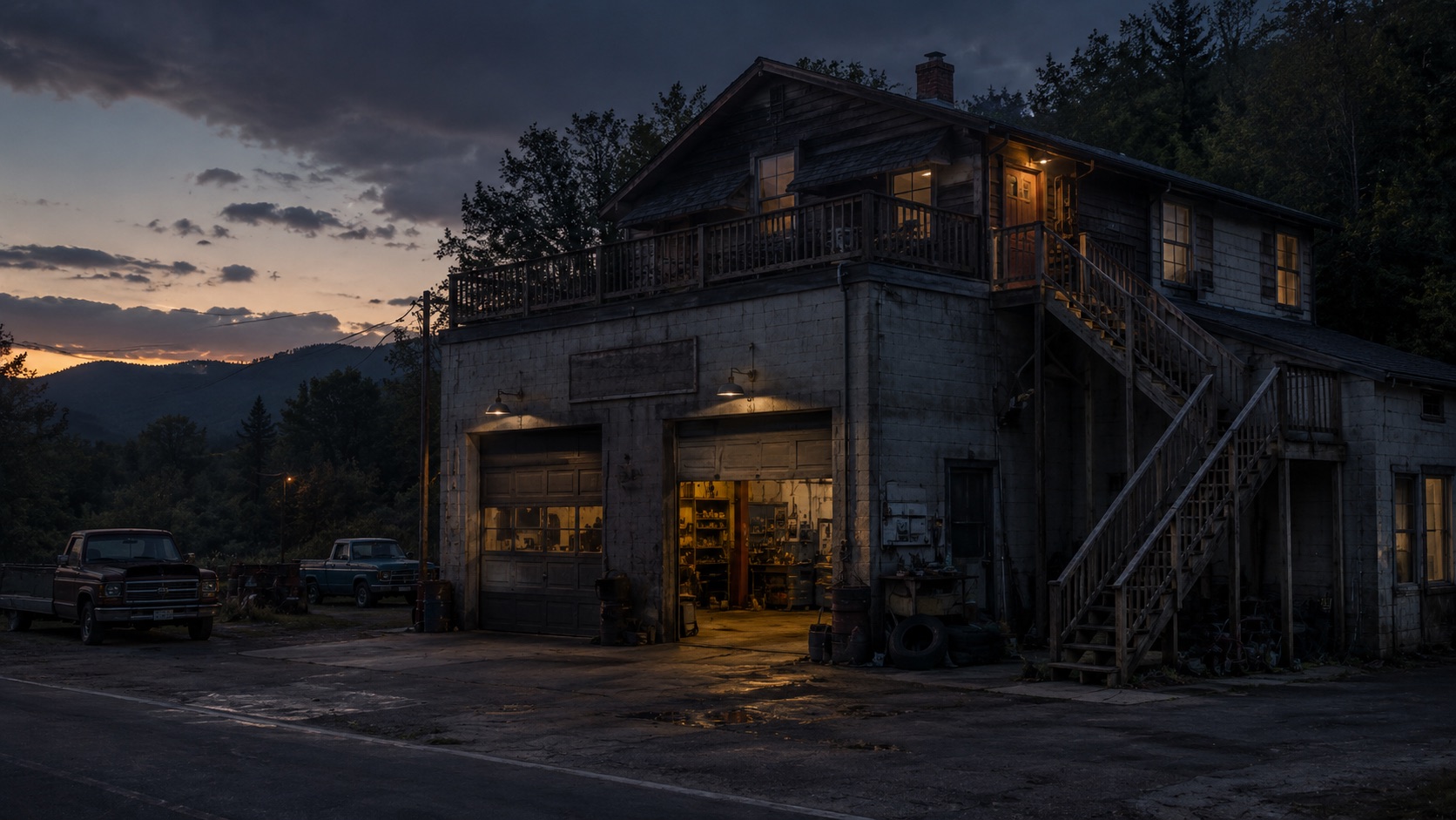 Levine's Garage exterior in Lenor County